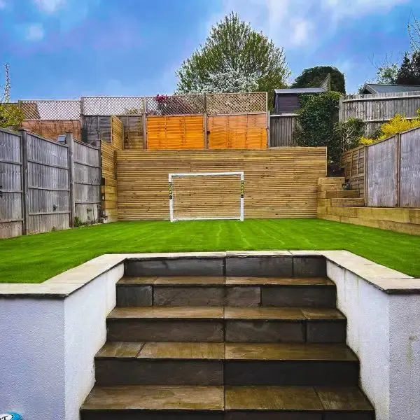 Garden landscaping project